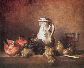  Baptiste Oil Painting - GrPo Jean Baptiste Simeon Chardin still life